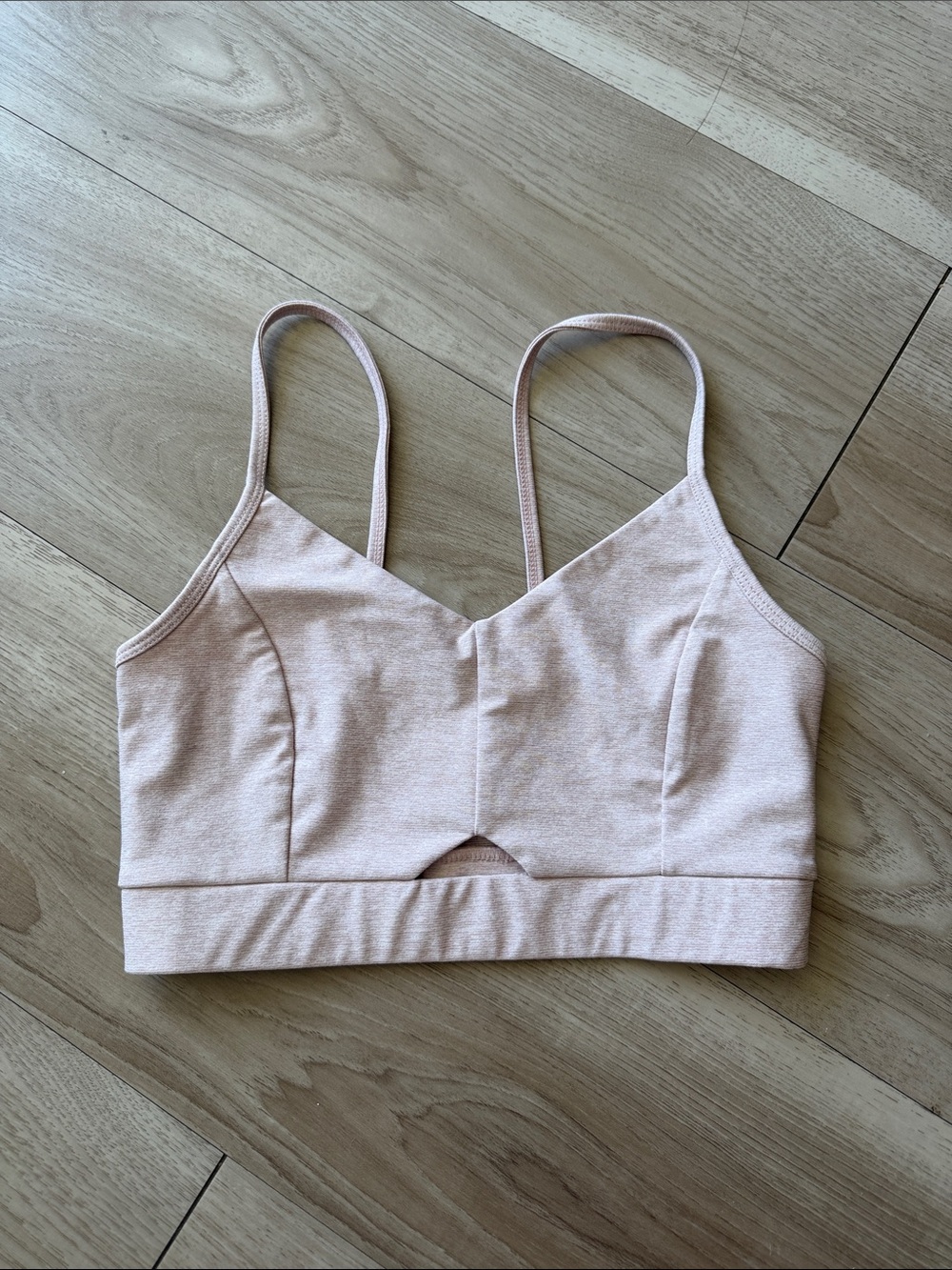 Women's Light Pink Sports Bra - Comfort Support